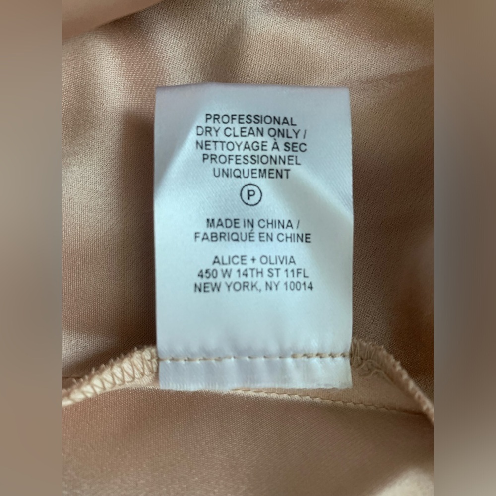 Alice + Olivia Valentina Satin Maxi Dress in Almond - Picture 11 of 13